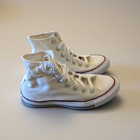 Converse Chuck Taylor All Star High Top Sneakers White Canvas Women’s 6 Men’s 4 - Picture 1 of 13